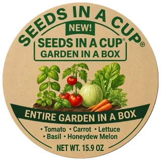Seeds In A Cup®: Entire Garden in a Box- Choose 5 Pack! — supplied product image